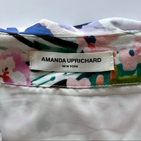 Amanda Uprichard Tank Top Floral Naples Fifer Ruffle in Multicolor(altered) Sz S - Picture 6 of 7